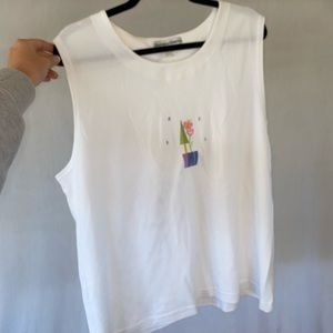 White tank with design